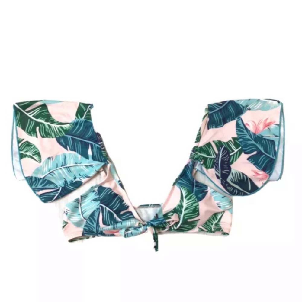 Mumu Style Flutter Sleeve ‘Kini Bikini Top